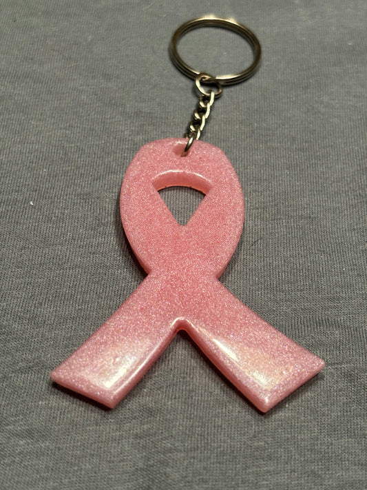 Cancer ribbon keychains